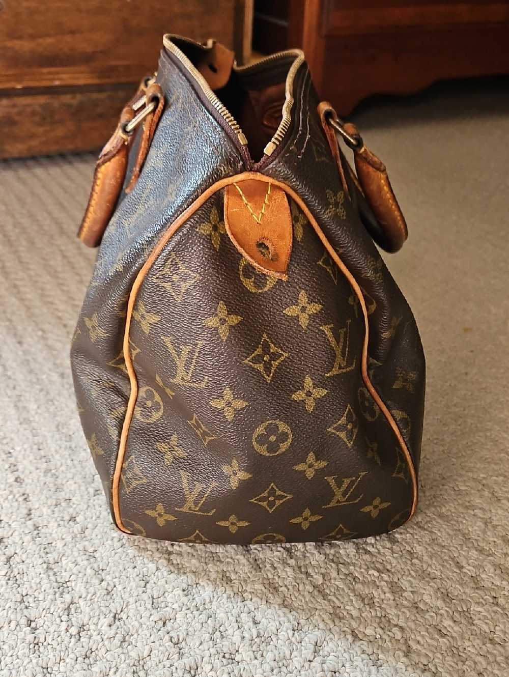 👜 AUTHENTIC 👜 Louis Vuitton Monogram SPEEDY 30 and Wallet Set - Brown Monogram - Picture 3 of 16